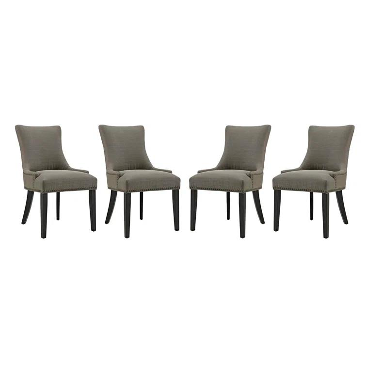 Modway Modway Copper Grove Vodice Fabric and Wood Dining Chair (Set of 4)