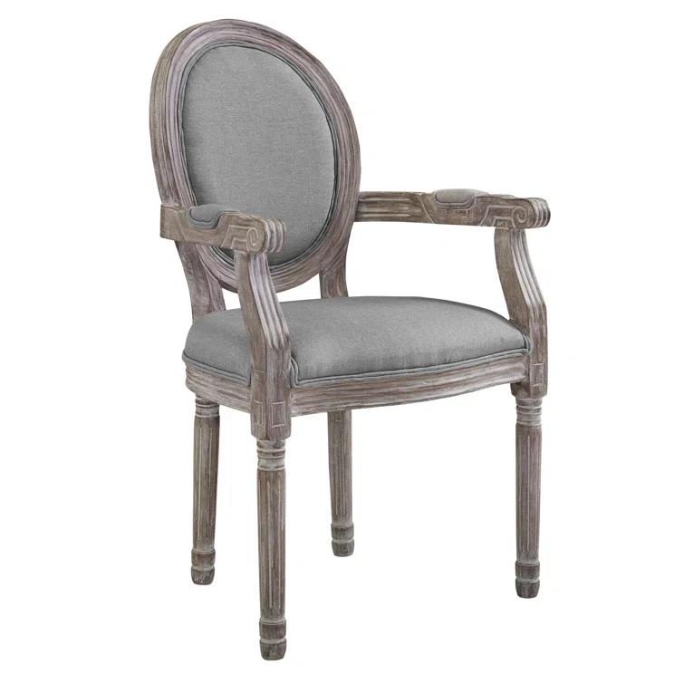 The Gray Barn Wild Hen Upholstered Fabric and Wood Dining Armchairs (Set of 4) by Modway