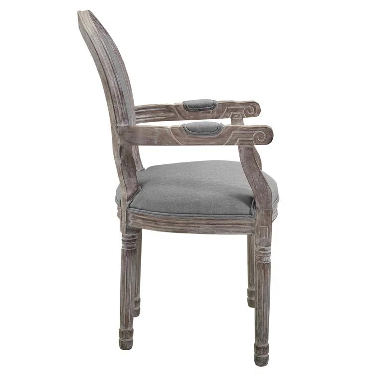 The Gray Barn Wild Hen Upholstered Fabric and Wood Dining Armchairs (Set of 4) by Modway