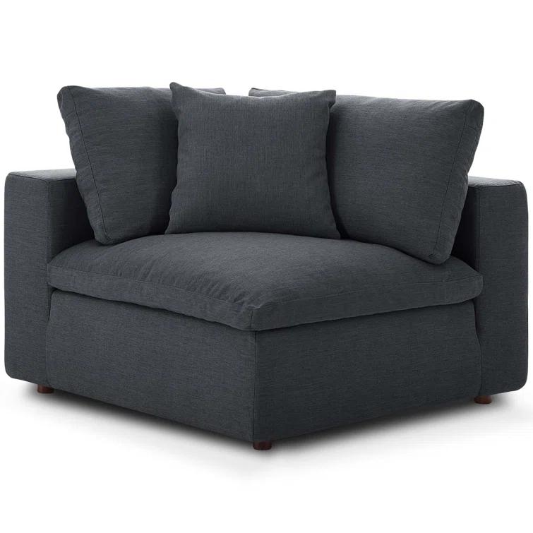 Modway Copper Grove Hrazdan Fabric/Wood Down-filled Over-stuffed 5-piece Sectional Sofa Set