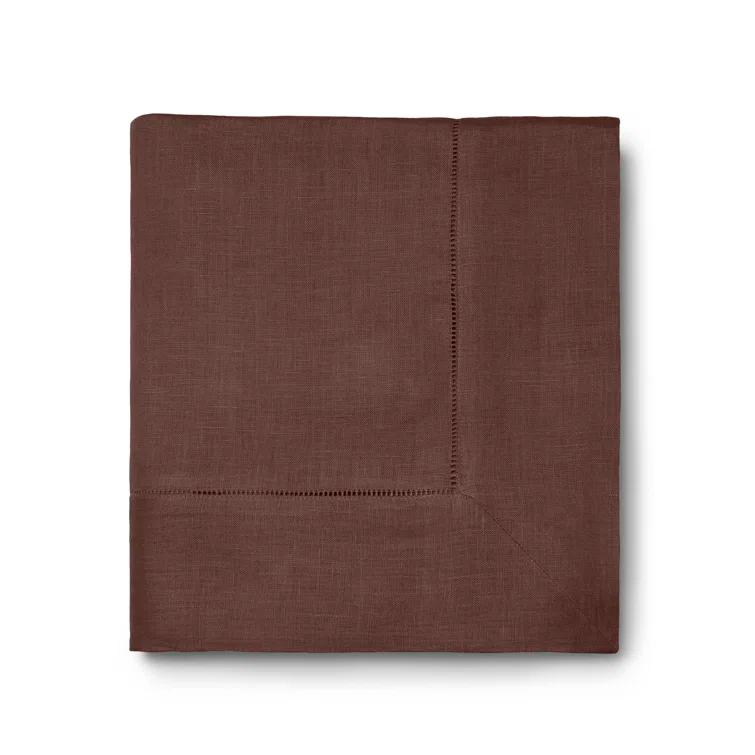 Chocolate 66" x 86" Handmade Fabric Tablecloth