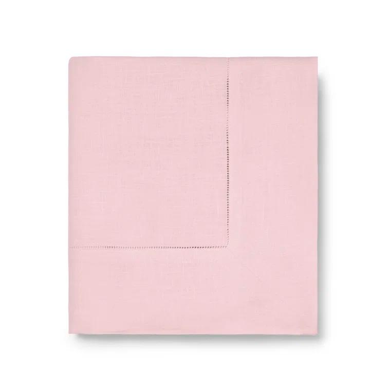 Petal Pink Linen Rectangular Tablecloth 66" x 86"