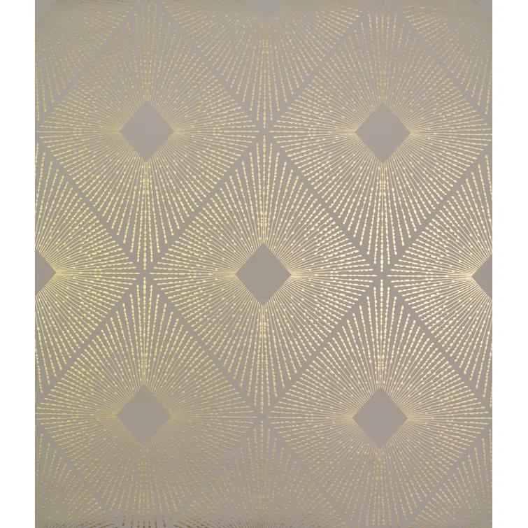 Antonina Vella Modern Metals Modern Geometric Wallpaper