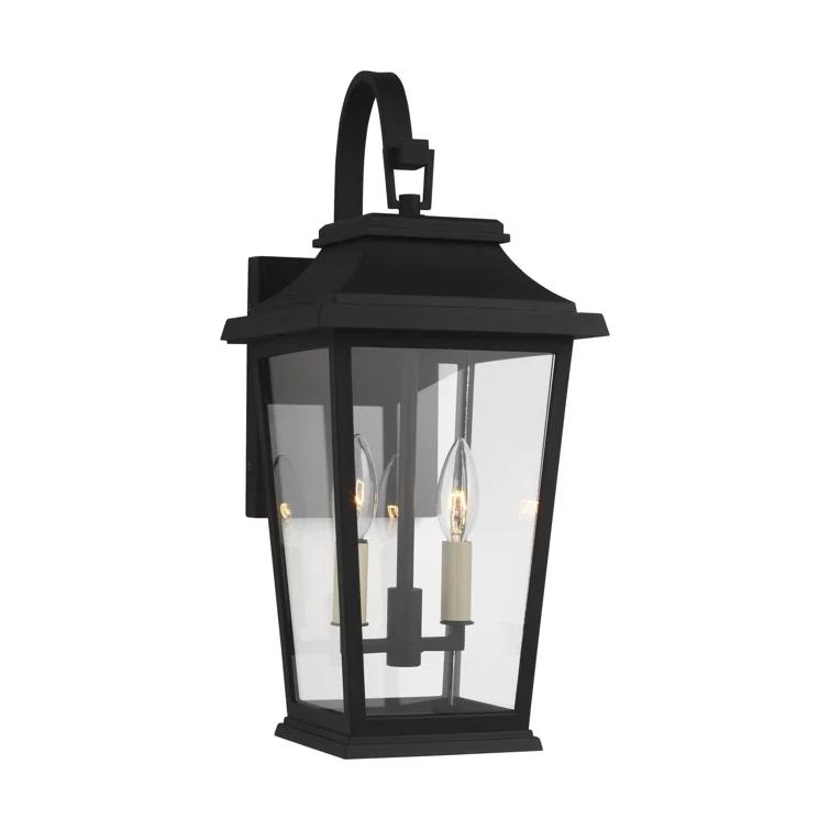 Generation Lighting Warren 19 1/2" High Black 2-Light Outdoor Wall Light