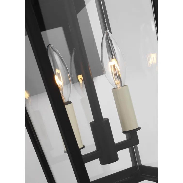 Generation Lighting Warren 19 1/2" High Black 2-Light Outdoor Wall Light