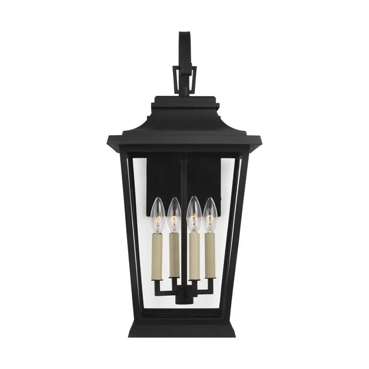 Generation Lighting Warren 25 3/4" High Black 4-Light Outdoor Wall Light