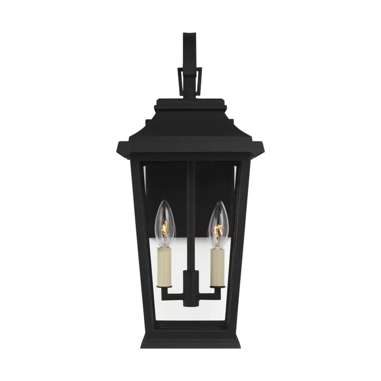 Generation Lighting Warren 19 1/2" High Black 2-Light Outdoor Wall Light