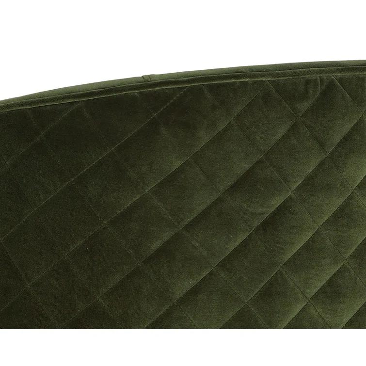 Rosdorf Park Melson 19'' H Tufted Upholstered Metal Armchair