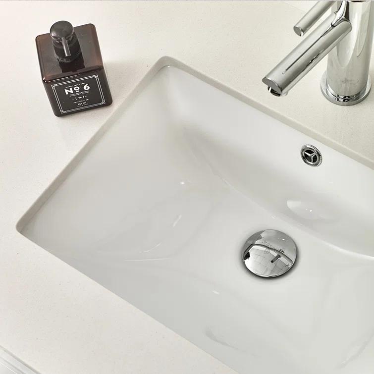 Lucera 24" Wall Mount Modern Single Sink Bathroom Vanity with Top and Undermount Sink