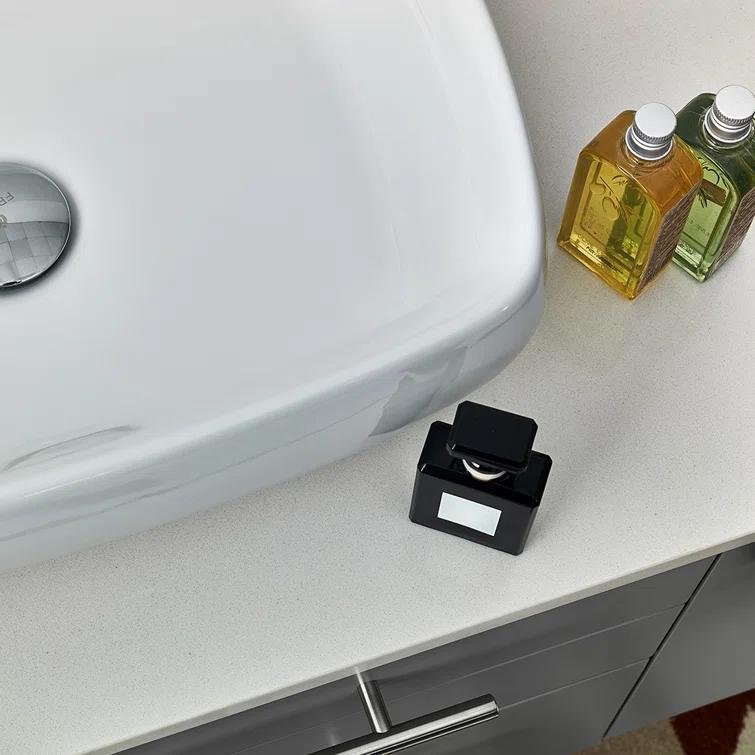 Lucera 36" Wall Mount Single Vessel Sink Right Version Bathroom Vanity with Medicine Cabinet