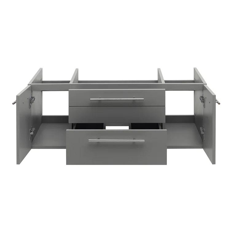 Fresca Lucera 42" Wall Mount Single Vessel Sink Bathroom Vanity Base Only (Top & Sink Not Included)