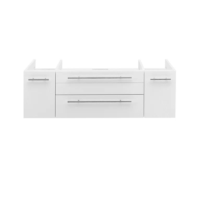Fresca Lucera 47" Wall Mount Single Vessel Sink Bathroom Vanity Base Only (Top & Sink Not Included)