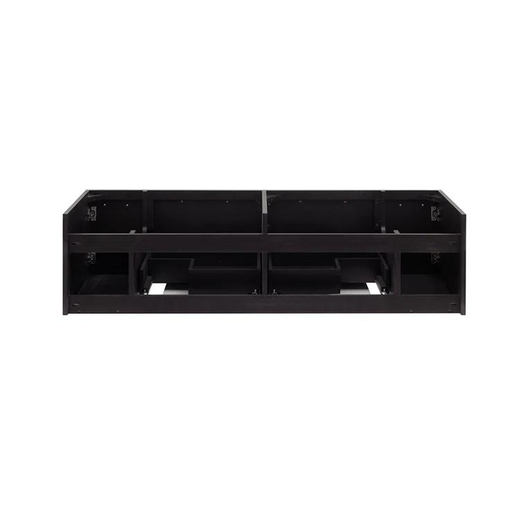 Fresca Lucera 60" Wall Mount Double Undermount Sink Bathroom Vanity Base Only (Top & Sink Not Included)