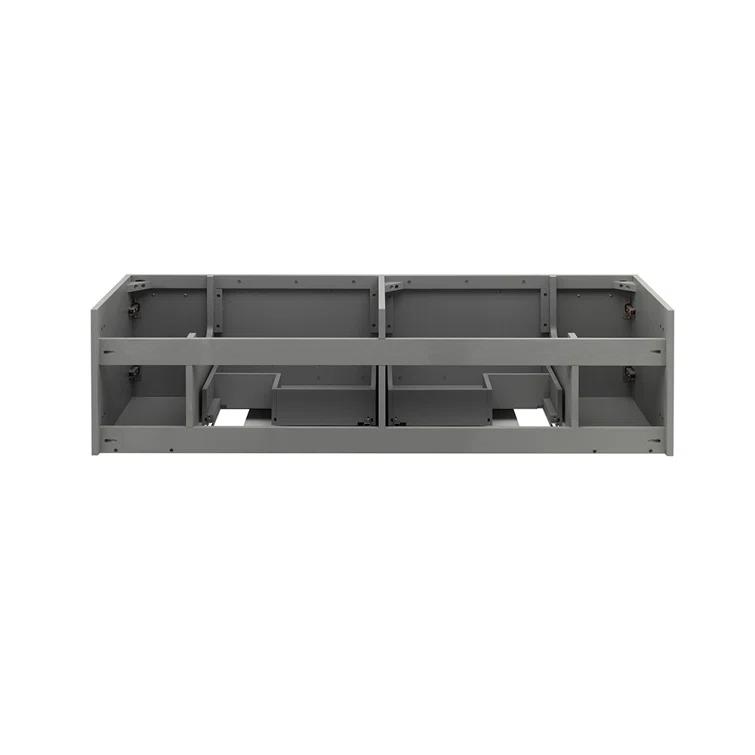 Fresca Lucera 60" Wall Mount Double Undermount Sink Bathroom Vanity Base Only (Top & Sink Not Included)