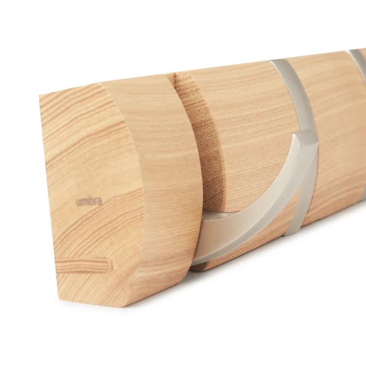 Flip 5 - Hook Solid Wood Coat Rack