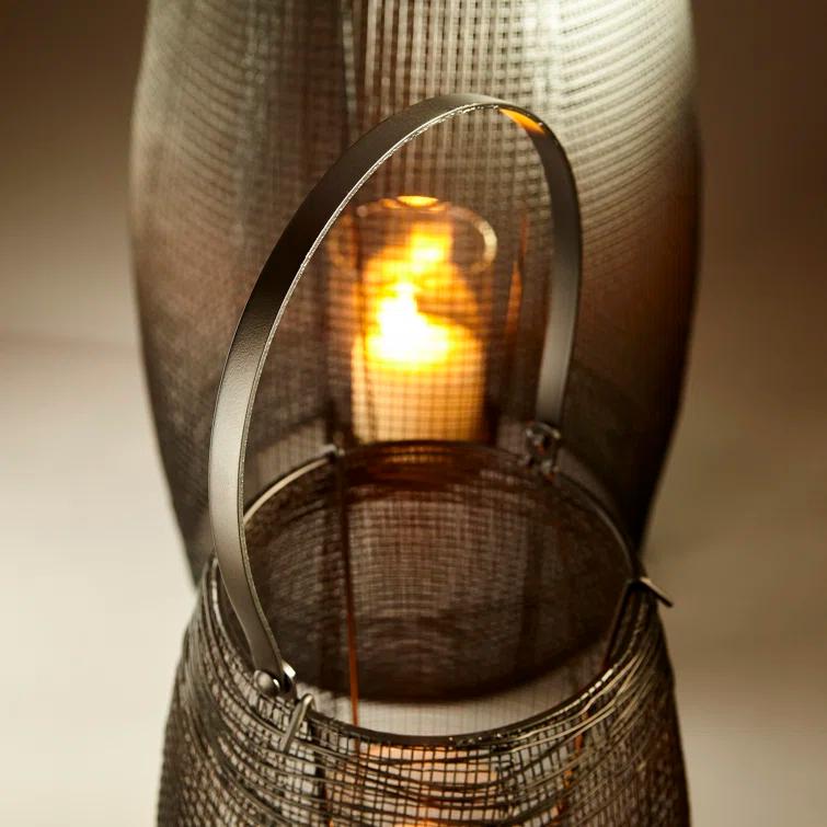 Kyleigh Iron Lantern With Handle