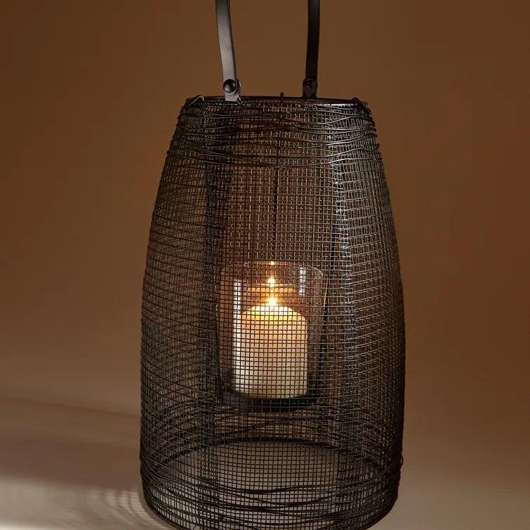 Kyleigh Iron Lantern With Handle