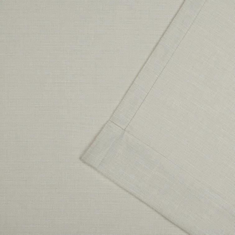 Nicole Miller Nicole Miller Faux Linen Slub Textured Hidden Tab/Rod Pocket Top Light Filtering Curtain Panel Pair (Set of 2)