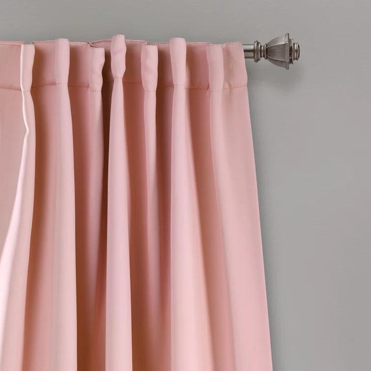 Lush Decor Lush Decor Insulated Back Tab Blackout Solid Blackout Thermal Curtain Panels (Set of 2)