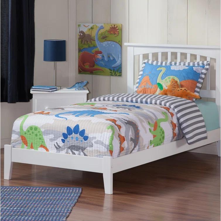 Solid Wood Panel Bed by Winston Porter