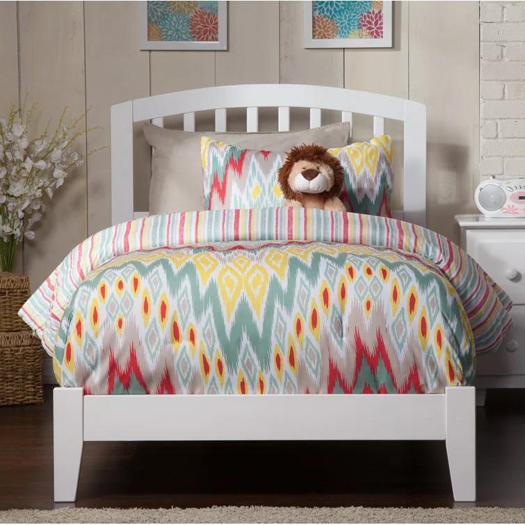 Solid Wood Panel Bed by Winston Porter