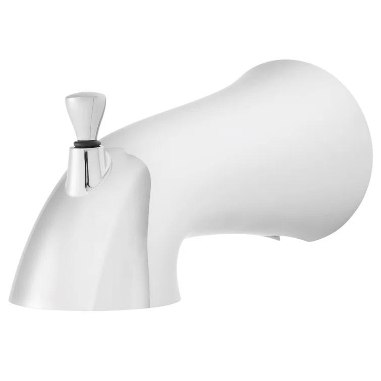 Caspian Single Handle Wall Mounted Tub Spout with Diverter