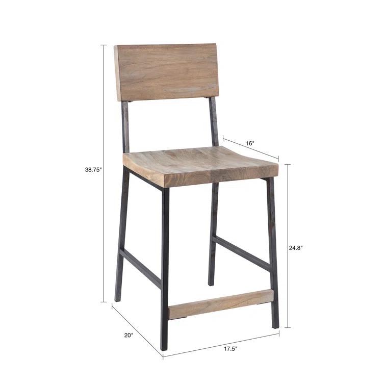 Carter Solid Wood Counter Stool