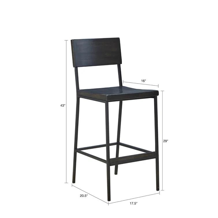Carter Solid Wood Counter Stool