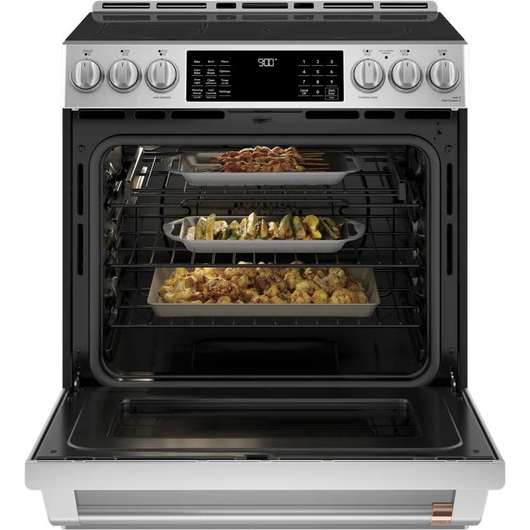 Café Smart Appliances Induction 30" 5.7 cu. ft. Slide-in Electric Range