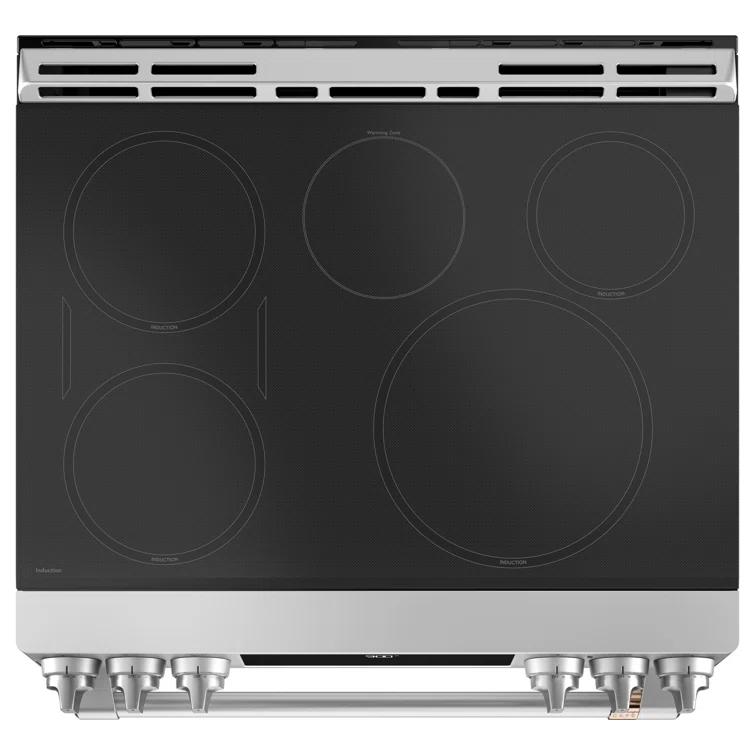 Café Smart Appliances Induction 30" 5.7 cu. ft. Slide-in Electric Range
