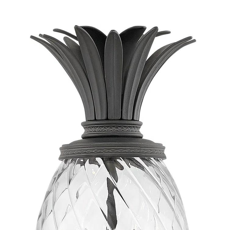 Museum Black 25.25" LED Post Lantern with Clear Optic Glass