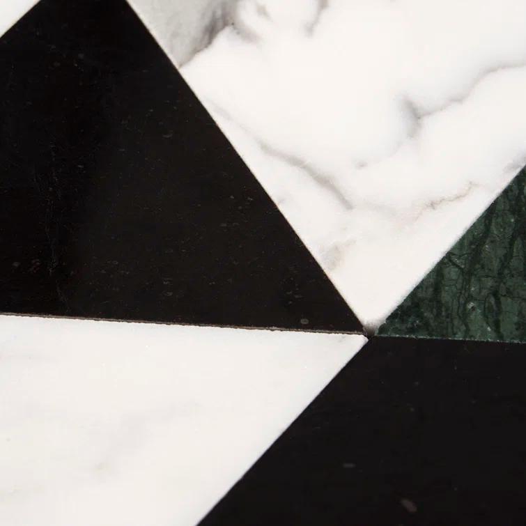Prisma 7.75" x 13.5" Geometric Marble Mosaic Wall & Floor Tile (0.73 Sq. Ft. / Sheet)
