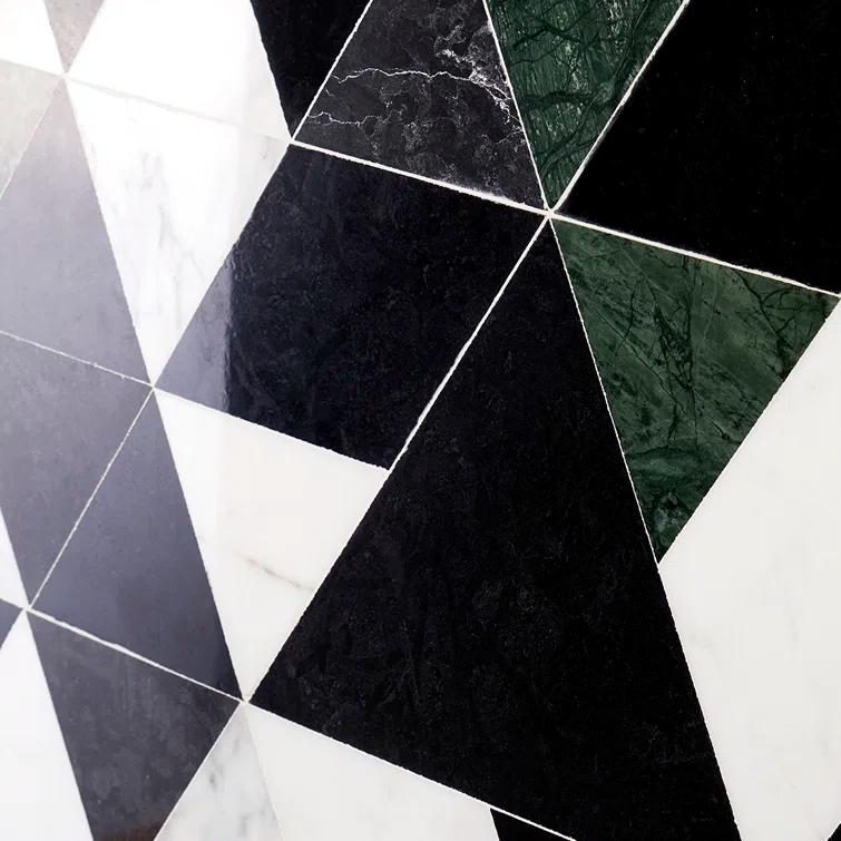 Prisma 7.75" x 13.5" Geometric Marble Mosaic Wall & Floor Tile (0.73 Sq. Ft. / Sheet)