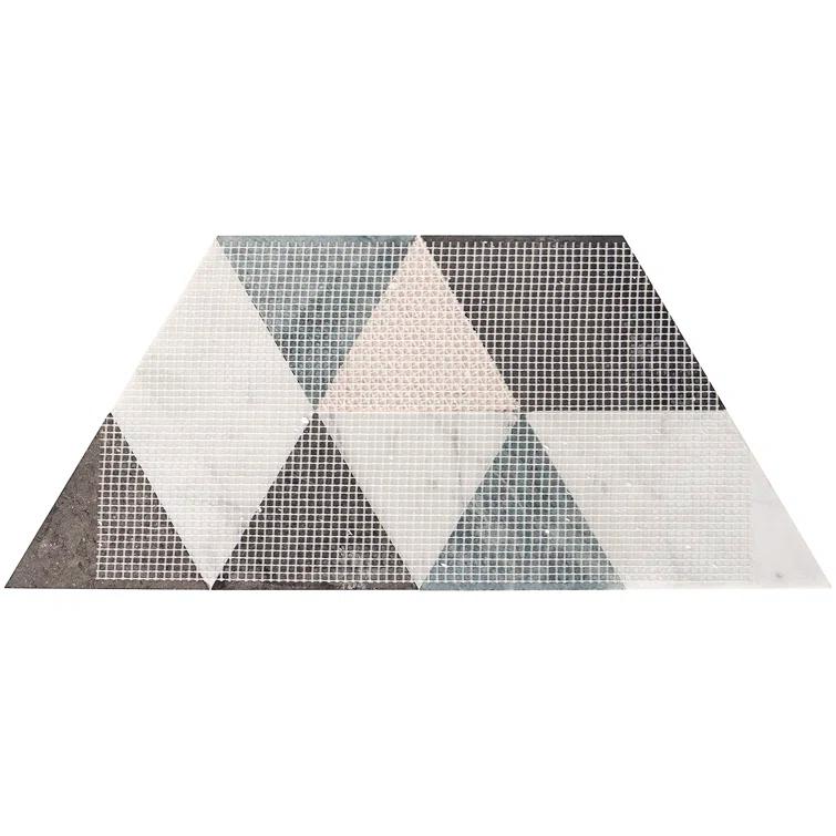 Prisma 7.75" x 13.5" Geometric Marble Mosaic Wall & Floor Tile (0.73 Sq. Ft. / Sheet)