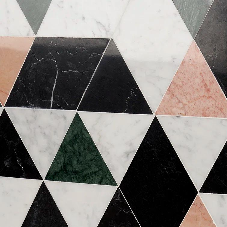 Prisma 7.75" x 13.5" Geometric Marble Mosaic Wall & Floor Tile (0.73 Sq. Ft. / Sheet)