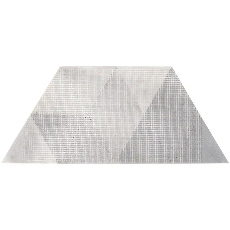 Prisma 7.75" x 13.5" Geometric Marble Mosaic Wall & Floor Tile (0.73 Sq. Ft. / Sheet)