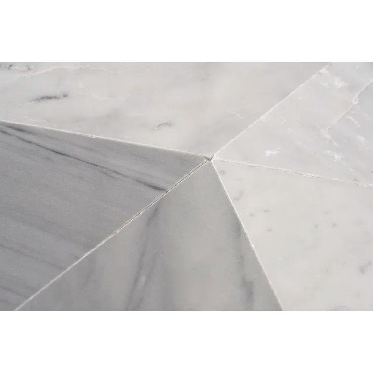 Prisma 7.75" x 13.5" Geometric Marble Mosaic Wall & Floor Tile (0.73 Sq. Ft. / Sheet)