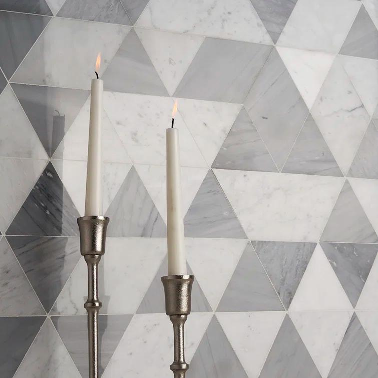 Prisma 7.75" x 13.5" Geometric Marble Mosaic Wall & Floor Tile (0.73 Sq. Ft. / Sheet)