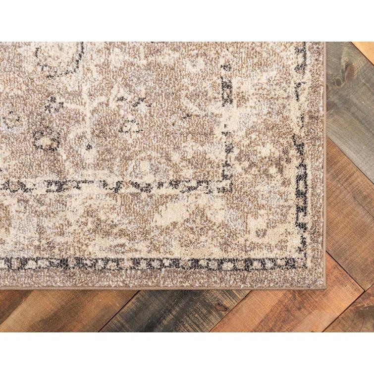 Kalf Abstract Beige Area Rug