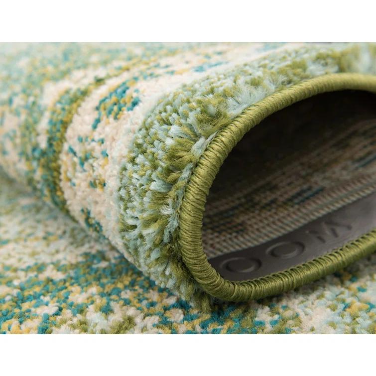 Kalf Abstract Green/Gray Rug