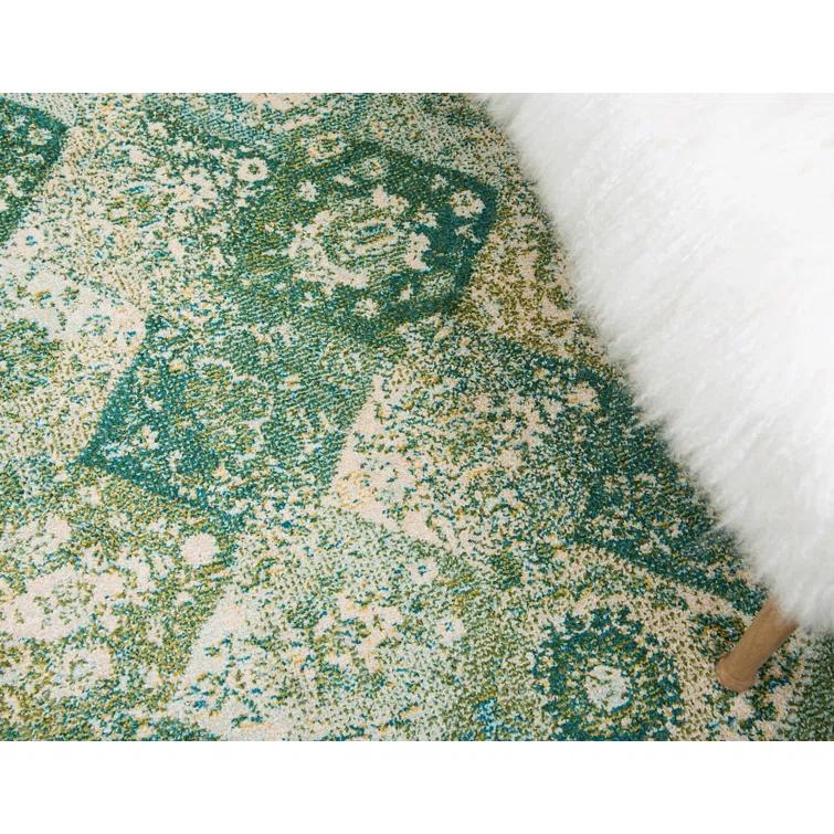 Kalf Abstract Green/Gray Rug