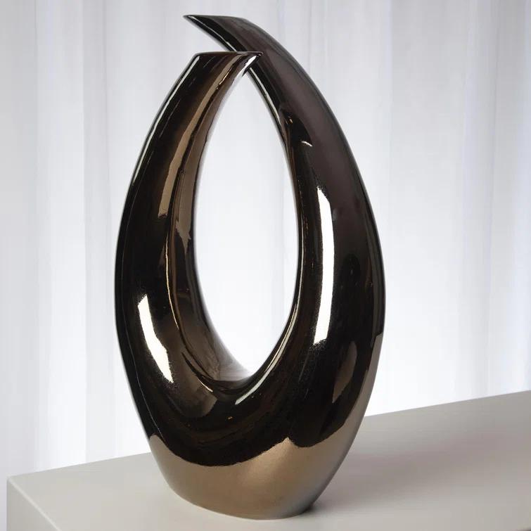 Global Views Loop Sculpture-Bronze