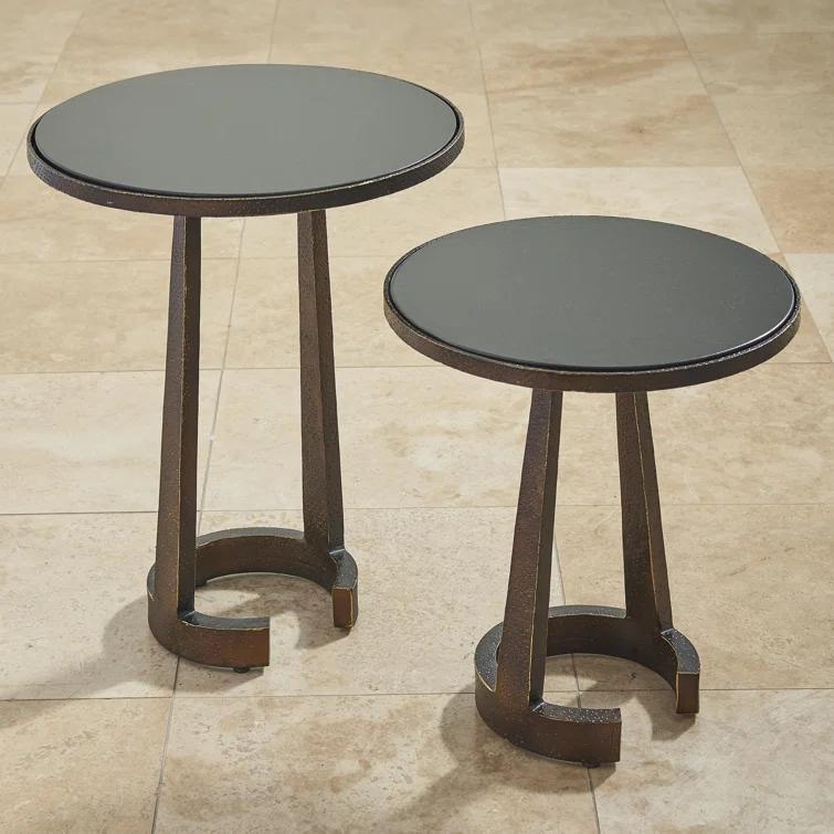 Florence Round Marble Accent Table