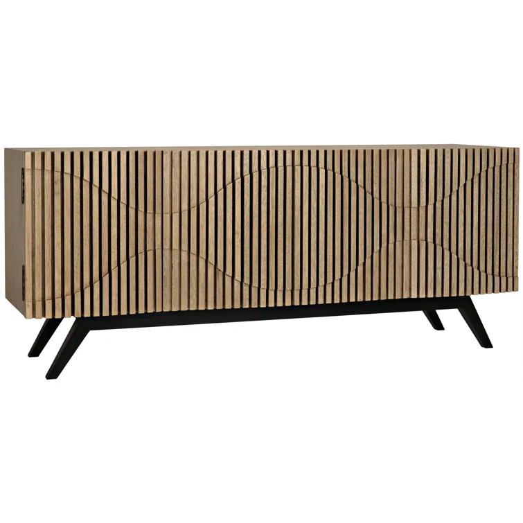 Illusion 78'' Solid Wood Sideboard