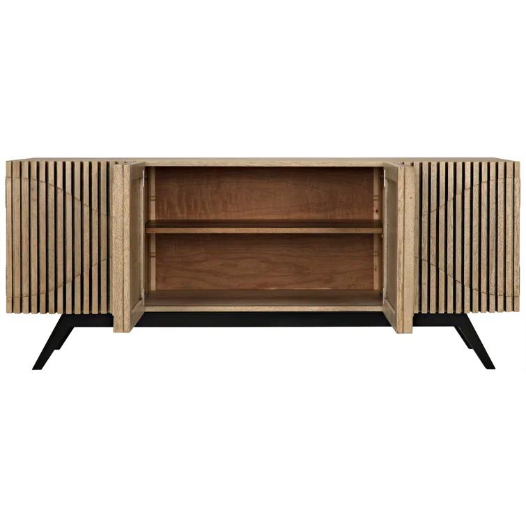 Illusion 78'' Solid Wood Sideboard