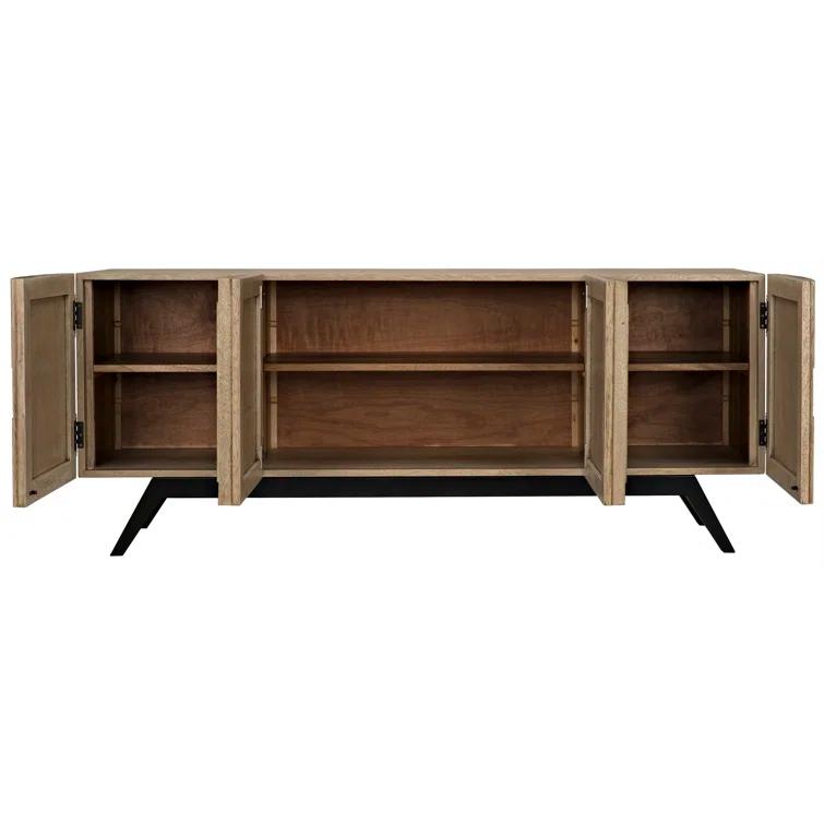 Illusion 78'' Solid Wood Sideboard