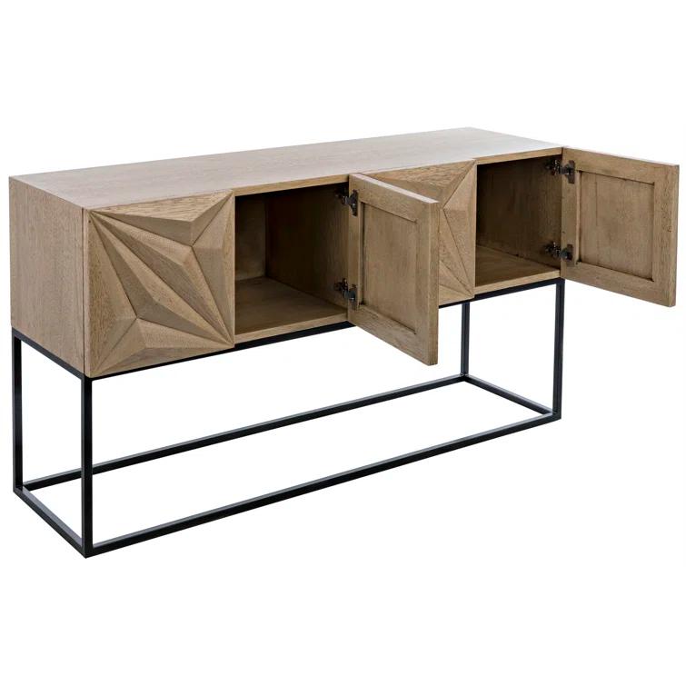 Zurich 60'' Solid Wood Top Console Table