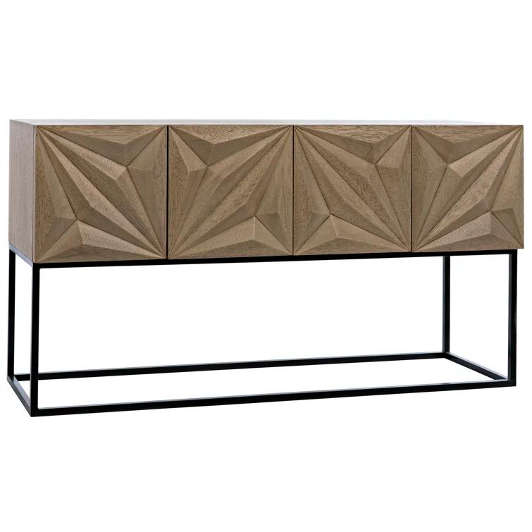 Zurich 60'' Solid Wood Top Console Table