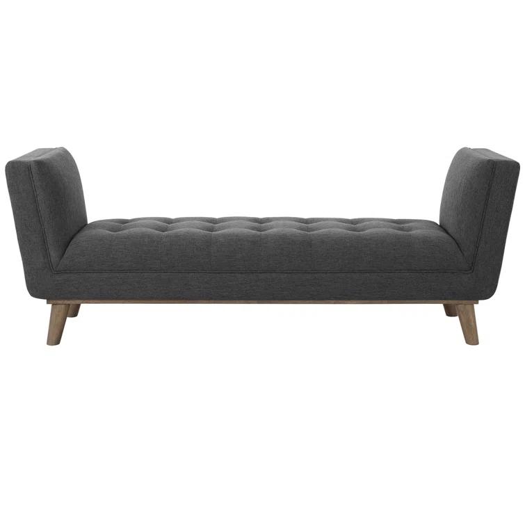 Modway Haven Tufted Button Upholstered Fabric Accent Bench