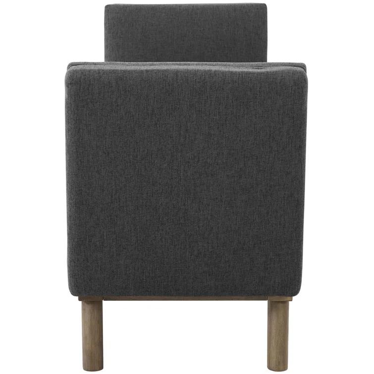 Modway Haven Tufted Button Upholstered Fabric Accent Bench